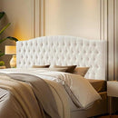 Linen Upholstered Headboard King/Cal King Size Latest Model Wall Mount, Bed Frame Mount, Featuring High-Density Sponge Padding, Luxury Texture Easy Assembly Comfort and Style-Ivory by CozyNest Decor