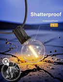 RTTY Outdoor String Lights 200 FT Globe LED Patio Lights with G40 Plastic Bulbs,Waterproof Shatterproof Dimmable Connectable Hanging for Backyard Porch Balcony Party Cafe Deck Decor by GreenHaven Gardens