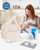 PIIOSER Breastmilk Cooler Bag with Ice Pack, Fits 6 Baby Bottles Up to 9 Ounce, Insulated Bottle Travel Bags with Shoulder Strap-Wearable Breast Pump Carrying Case for Nursing & Working Moms by TinyTreasures Baby Boutique
