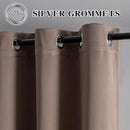 Blackout Curtains Custom Size for Bedroom 1 Panel, Thermal Insulated Blackout Curtains, Solid Grommet Privacy Room Darkening Drapes for Living Room Window (Customsize, Khaki) by CozyNest Decor