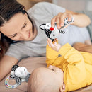 Baby Rattles 0-6 Months Newborn Toys Infant Toys 0-3 Months Rattles for Babies 0-6 Months Baby Toys 0-6 Months, Black and White High Contrast Plush Stuffed Baby Toys for 0 3 6 9 12 Months Girls Boys by TinyTreasures Baby Boutique