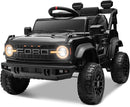 ENYOPRO 12V Licensed Ford Bronco Raptor Ride On Truck Car for Kids, Electric Play Car Ride-On Toy w/Parent Remote Control, 4-Wheel Suspension, Bluetooth Music, LED Lights, Ideal Kids Car Gift (Black) by TinyTreasures Baby Boutique