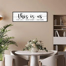 This Is Us Sign Wall Decor: Family Signs for Home Decor Living Room Wall Art Framed 16"x48"Large Farmhouse Rustic Home Sign Wall Decor Above Bed,Country Wall Plaques Hanging Master Bedroom Decor by CozyNest Decor