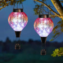 2PC Hot Air Balloon Solar Lantern Outdoor Waterproof, Gradient Orange Glass Balloon Lantern Lights, Hanging Solar Lights for Outside Patio Garden Tree Porch Yard Gift for Women Mom by GreenHaven Gardens