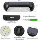 GOESWELL Solar Post Cap Lights Outdoor, LED Deck Fence Post Lights for 4x4 Wooden and Vinyl Posts 2 Lighting Modes Warm White Cool White Garden Decoration (Fence Lights -2packs) by GreenHaven Gardens