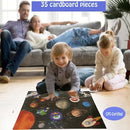 Jumbo Floor Puzzle for Kids, Large Jigsaw Puzzles 35 Piece for Kids Ages 3-5,Preschool Learning & Education Toys, Gifts for 4-8 Year Old Boys and Girls (Solar System Planet) by TinyTreasures Baby Boutique
