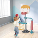 Costzon 3-in-1 Toddler Basketball Hoop & Soccer Goal Stand, Basketball Stand with Adjustable Height, Indoor & Outdoor Activity Center Basketball & Soccer for Kids by TinyTreasures Baby Boutique