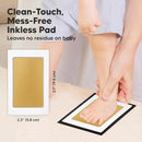 2-Pack Inkless Baby Hand and Footprint Kit - Mess Free Ink Pad for Newborn Keepsake, Dog Nose & Paw Print Kit, Clean Touch Ink Pad for Baby Hand & Footprints, Ideal New Mom Gifts (Gold) by TinyTreasures Baby Boutique