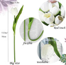 Buart Summer-Colors Tulip Flowers Artificial Luxury Big Tulip Valentine's Day Mother's Day Easter Home Kitchen Wedding Decorations(11pcs) by CozyNest Decor