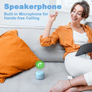 Bobtot Portable Bluetooth Speakers with Strap Easy to Carry, Wireless IPX5 Waterproof Mini Speaker with Loud Stereo Sound, 20 Hours Playtime, Rechargeable Battery, Built-in Microphone, Blue by TinyTreasures Baby Boutique