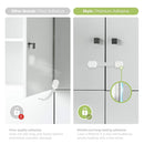 Baby Proofing Child Safety Locks (2 Pack) by Skyla Homes - The Safest, Quickest and Easiest 3M Adhesive Cabinet Latches, No Screws & Magnets, Multi-Purpose for Furniture, Kitchen, Ovens, Toilet Seats by TinyTreasures Baby Boutique