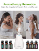 InnoGear Essential Oil Diffuser with Oils, 100ml Aromatherapy Diffuser with 6 Essential Oils Set, Aroma Cool Mist Humidifier Gift Set, Grey Wood Grain by TinyTreasures Baby Boutique