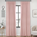 ANRODUO Light Pink Blackout Curtains for Girls Bedroom Living Room 96 Inches Long 2 Panels, Back Tab Rod Pocket Pinch Pleated Thermal Insulated Room Darkening Curtains, 52 x 96 Inch by TinyTreasures Baby Boutique