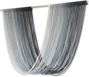 Flber Macrame Wall Hanging Large-Scale Dip-Dye Blue Bohemian Yarn Tapestry Home Room Wall Decor 57" Wx 35" L by CozyNest Decor