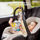 TUMAMA Baby Hanging Toys, Plush Animals Baby Rattle Crinkle Squeaky Toys Car Seat Stroller Mobile Toys, Baby Toys for 0 3 6 9 12 Months, Sensory Learning Toys Gift for Newborn Infant (Zebras) by TinyTreasures Baby Boutique