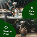 WHIMSYNOOK 10.7" Bronze Cat Solar Garden Statue Light – Cute Kitty Design, Bronze Finish, Solar-Powered LED, Outdoor Yard & Lawn Décor, for Cat Lovers, Mom, and Garden Enthusiasts by CozyNest Decor