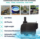 Automatic Submersible Pump With Level Sensor,110V Fountain Water Pump For Pond, Aquariums,Fish Tank, Hydroponics,PM05 by GreenHaven Gardens