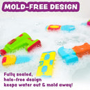 Tub Works® Tools™ Mold Free Bath Toys, 6 Pack | Sealed, No Hole Bath Toys Design Keeps Moisture Out | Soft, Squeezable & Float on Water | Easy-Grip Baby & Toddler Bathtub Toys | Great for Baby Pools by TinyTreasures Baby Boutique