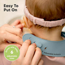 KeaBabies 2-Pack Silicone Baby Bibs for Eating - Sturdy Food-Grade Silicone Bibs for Babies Girl, Boy, Large Food Catcher, Clean & Put On Easily, Waterproof Toddler Feeding Essentials (Alps) by TinyTreasures Baby Boutique
