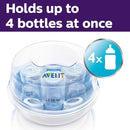 Philips AVENT Microwave Steam Sterilizer for Baby Bottles, Pacifiers, Cups and More, SCF281/05 by TinyTreasures Baby Boutique