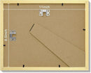 Vittanly 8.5x11 Picture Frames Set of 9, Shatter Resistant Plexiglass, Display 6x8 Pictures with Mat or 8.5x11 without Mat, Photo Frames for Wall or Tabletop, Engineered Wood, Gold