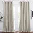 NICETOWN Room Darkening Grommet Curtain Panels - Living Room Curtains Thermal Insulated Window Treatments Privacy Draperies for Patio (W80 x L108, Natural, 1 Pair) by TinyTreasures Baby Boutique