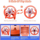 Steering Wheel Toy,Driving Steering Wheel Toy for Kids Backseat,Interactive Educational Learning Sensory Toy with Vibration,Simulated Car Toys with Light Songs for Infant Preschool Kids Toddler Gifts by TinyTreasures Baby Boutique