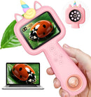 600X Portable Kids Microscope 2.4" Mini Handheld Digital Microscope for Kids - STEM Educational Science Kit Toys for Christmas Birthday Gifts Toys for 3 4 5 6 7 8 9 10 11 12 13 Year Old Girls by TinyTreasures Baby Boutique