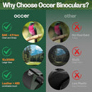 15x30 Compact Binoculars for Adults and Kids - Occer Large View High Powered Binoculars for Bird Watching - Lightweight Easy Focus Binocs with Low Light Vision for Hunting Cruise Ship Travel by TinyTreasures Baby Boutique