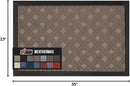 GORILLA GRIP 100% Waterproof All-Season WeatherMax Doormat 35x23, US Designed Natural Rubber, Stain and Fade Resistant, Low Profile Indoor Outdoor Door Mats, Easy Clean Patio Mat, Taupe Basket Weave by CozyNest Decor