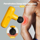 Massage Gun Mini, Electric Muscle Massager Deep Tissue, Compact Travel Size Handheld Percussion Massage Gun for Back, Shoulders, Full Body Recovery and Pain Relief, Birthday Gifts for Men Women