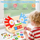 2 in 1 Wooden Montessori Toys for Kids - Number Counting Blocks & ABC Game Toys for 3-5, Preschool Educational Learning Toys for Toddlers 4-6, Birthday Christmas Stocking Stuffers Gifts for Boys Girls by TinyTreasures Baby Boutique