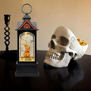 Halloween Snow Globe Lantern with 6 Hour Timer,Halloween Decorations Indoor for Home,Halloween Decor,USB or Battery Powered for Halloween Lanterns,Halloween Pumpkin Lantern by CozyNest Decor