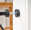 Regalo Easy Step 38.5-Inch Wide Walk Thru Baby Gate, Includes 6-Inch Extension Kit, Pressure Mount Kit, Wall Cups, Black by TinyTreasures Baby Boutique