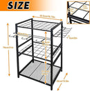 3 Tier Garden Tool Organizer, Yard Tool Tower Rack, Tool organizer up to 78 Tools, Heavy Duty Garden Tool Organizer for Garage, Yard, Patio, Shed, Indoors and Outdoors, Black by GreenHaven Gardens