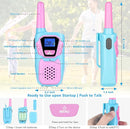 Walkie Talkies for Kids Long Range Walkie-Talkie for Adults Rechargeable 4 Pack with Lanyard 4 Miles NOAA USB, Family Pink 2 Way Radio Toys for 3-12 Year Old Boys Girls Toddlers Camping Skiing by TinyTreasures Baby Boutique