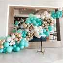 130pcs Teal Balloons Different Sizes 18" 12" 10" 5" Turquoise Blue Balloons for Boys Girls Baby Shower Wedding Anniversary Graduation Engagements Birthday Party Decorations by CozyNest Decor