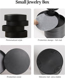 CONBOLA Jewelry Organizer, Small Jewelry Storage Box Earring Holder for Women, 5-Layer Rotating Travel Jewelry Tray Case with Lid for Bracelets Rings Bracelets(Black) by TinyTreasures Baby Boutique