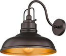 zeyu 18 Inch Gooseneck Barn Light, Farmhouse Outdoor Sconces Wall Lighting, Outdoor Barn Light for Garden Garage, Oil Rubbed Bronze Finish, 016-1BL ORB by CozyNest Decor