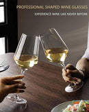 JBHO 17 oz Lead-Free Wine Glasses Set of 6, Hand Blown Durable Crystal Wine Glasses for Daily Use and Hosting Guests, Thin Rim for Serving Red and White Wine, Gift packing for any occasion by CozyNest Decor
