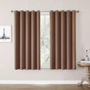 ChrisDowa Blackout Curtains 70 inches Wide for Bedroom - 2 Panels Set Extra Wide Grommet Thermal Insulated Room Darkening Curtains for Living Room (Cappuccino, 70 x 63 Inch) by CozyNest Decor