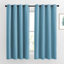 NICETOWN Blackout Curtains 63 Long - Window Treatment Thermal Insulated Solid Grommet Blackout Curtains/Panels/Drapes for Bedroom (Teal Blue=Light Blue, Set of 2 Panels, 52 by 63 Inch) by TinyTreasures Baby Boutique