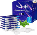 MySmile 7 Treatments Prefilled Teeth Whitening Trays Kit with 12% Hydrogen Peroxide Whiter Gel for Sensitive Tooth, Fast-Result Vegan Teeth Whitener Tooth Stain Remover, Mint Flavor by CozyNest Decor