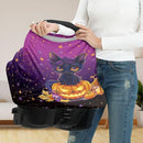 Binienty Black Cat Car Seat Covers for Babies Galaxy Pumpkin Cats Moon Nursing Covers Stretchy Breastfeeding Scarf Multi Use Carseat Covers for Stroller by TinyTreasures Baby Boutique