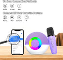 Karaoke Microphone Machine Toys for Kids Adults, Mini Portable Bluetooth Speaker with 2 Wireless Mics, Christmas Birthday Gifts for Boys Girls Ages 3 4 5 6 7 8 9 10 11 12+ Year (Purple) by TinyTreasures Baby Boutique