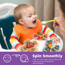 LiKee Strong Suction Cup Fidget Rotating Sensory Bath Toys for Baby 12 18 Months Airplane Car Travel Table & Window Toys for 1 2 Years Old Toddler Boys and Girls by TinyTreasures Baby Boutique