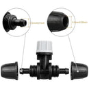 Upgraded Micro Spray Irrigation Drippers, 24 Pieces Three-Way Atomizing Nozzle Fitting for 1/4 Inch Tubing Lock Barbed Drip Line Parts Emitters for Garden Greenhouse Sprinkler Misting System by GreenHaven Gardens