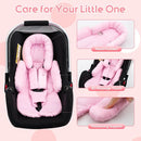Infant Car Seat Insert with 3 Shoulder & Crocth Covers, Thickened Carseat Head and Body Support for Infant, Reversible Baby Car Seat Cushion for Boys Girls, Soft Mink Dot Newborn Insert for Preemie by TinyTreasures Baby Boutique