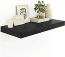 12" Deep Black Floating Shelves,Over Toilet Long Wall Mounted Modern Farmhouse 36 inches,Wall Shelves with Invisible Brackets for Bedroom, Bathroom, Living Room, Kitchen, Set of 1 by CozyNest Decor
