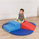 Factory Direct Partners 13800-AS SoftScape Toddler Playtime Junction 360 Climber Plus Side Pads, Indoor Active Play Structure for Toddlers and Kids; Safe Soft Foam (7-Piece) - Assorted by TinyTreasures Baby Boutique